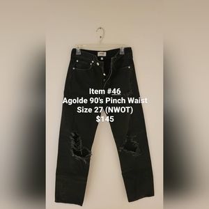 NWOT Agolde 90S pinch waist